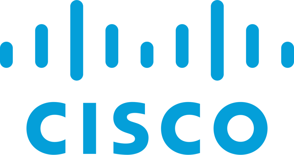 Cisco logo in blue, representing network solutions and IT services, relevant to MSP Pro Tech's managed IT offerings for businesses.
