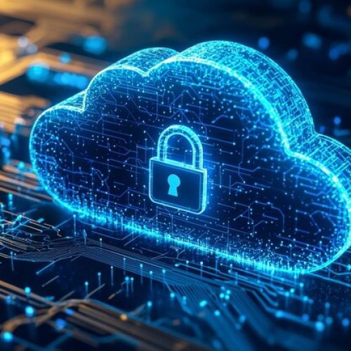 illustration-cloud-security-services-technology-created-with-generative-ai_115122-116018 Cloud illustration with a padlock symbolizing advanced cloud security solutions for data protection, relevant to MSP Pro Tech's cloud security services.